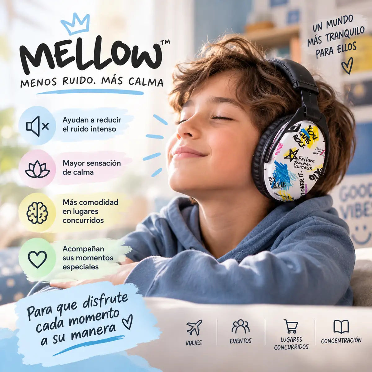 MELLOW™ | Orejeras Antiruido para Niños