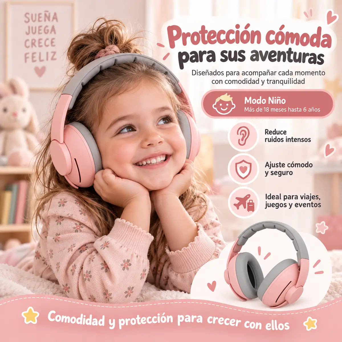NUBI™ | Orejeras Antiruido Bebés y Niños