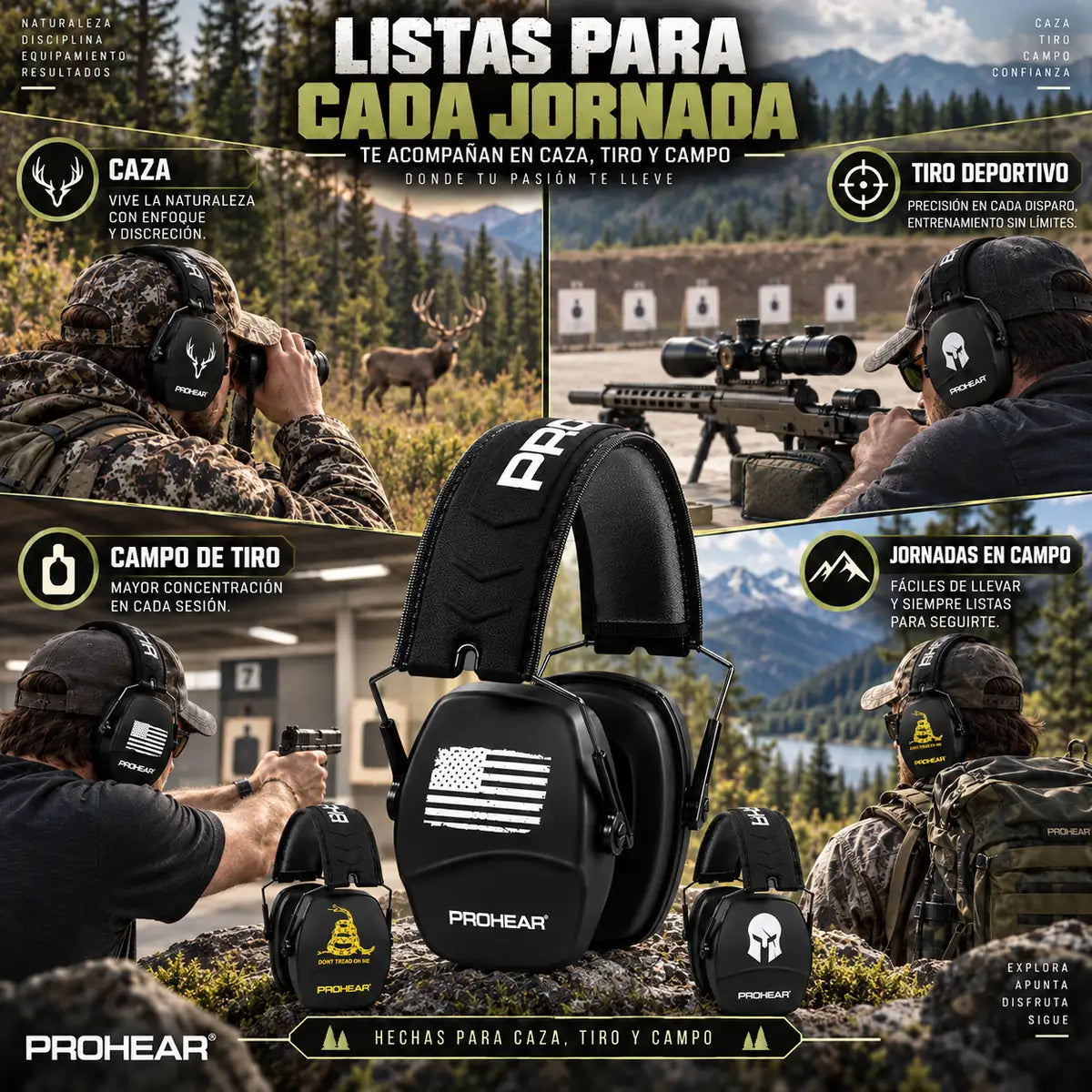 HUNTER CORE™ | Orejeras para Caza – NRR 26 dB