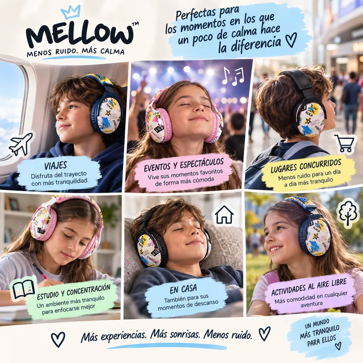 MELLOW™ | Orejeras Antiruido para Niños