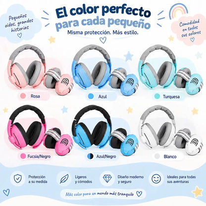 NUBI™ | Orejeras Antiruido Bebés y Niños